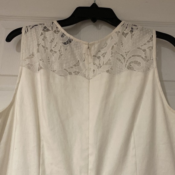Tahari Arthur S. Levine Ivory Lace Midi Dress - Picture 7 of 8